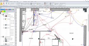 Plan d'une installation électrique sur le logiciel DESA